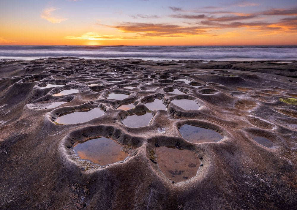 Formaciones de Agua y Atardecer